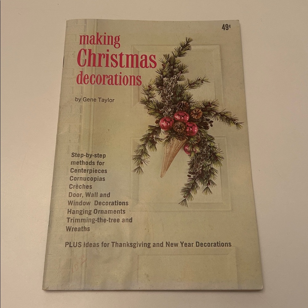 Vintage Booklet Making Christmas Decorations Holiday DIY Craft 1964